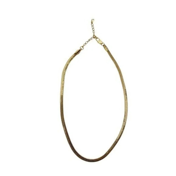 Gold Tone Snake Chain 40cm 15.75in NEW - Picture 2 of 3